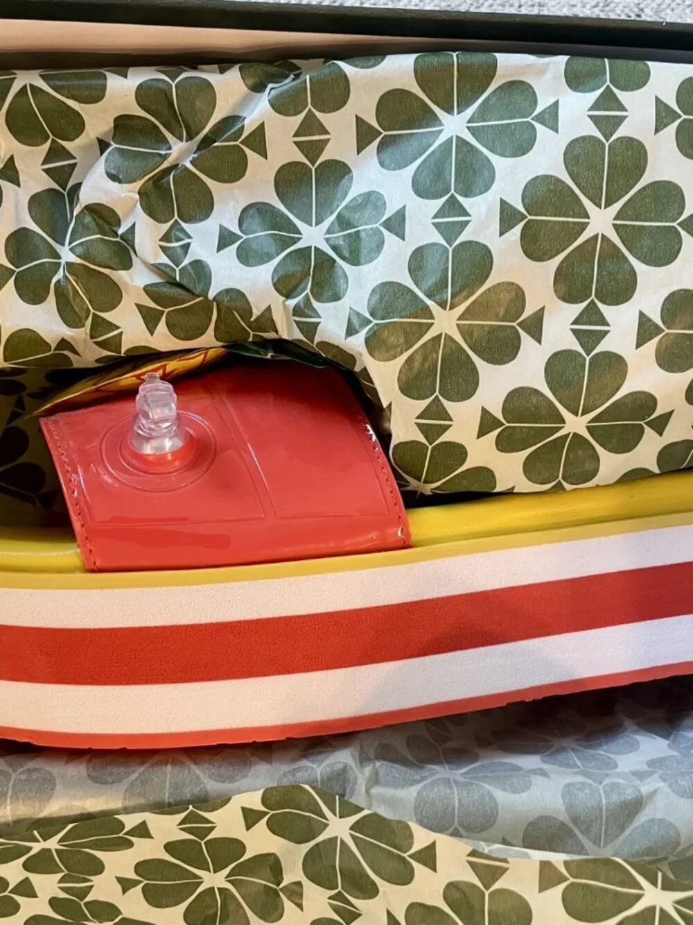 Kate Spade New York Limoncello Pineapple Platform Slide Sandals Size 8B NIB